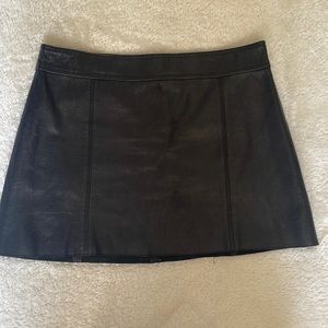 Theory Leather Skirt